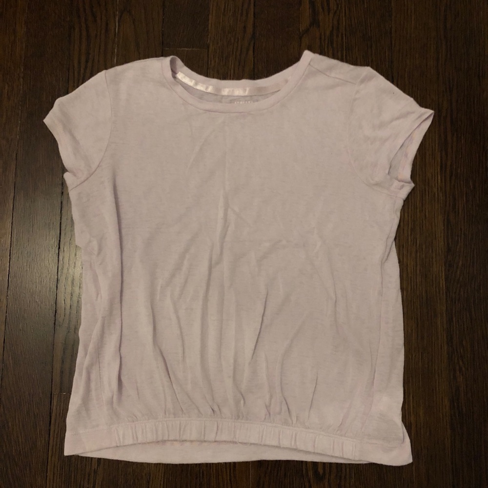 Athleta Girl L/12 Lavender Super Short Sleeve T-shirt